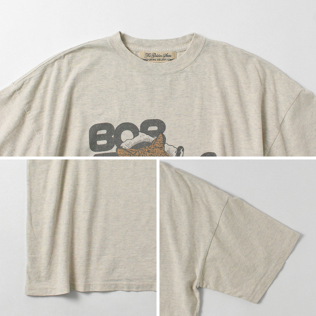 REMI RELIEF(レミレリーフ) HARD SP加工20/-天竺BIGサイズTシャツ(BOB) 日本製