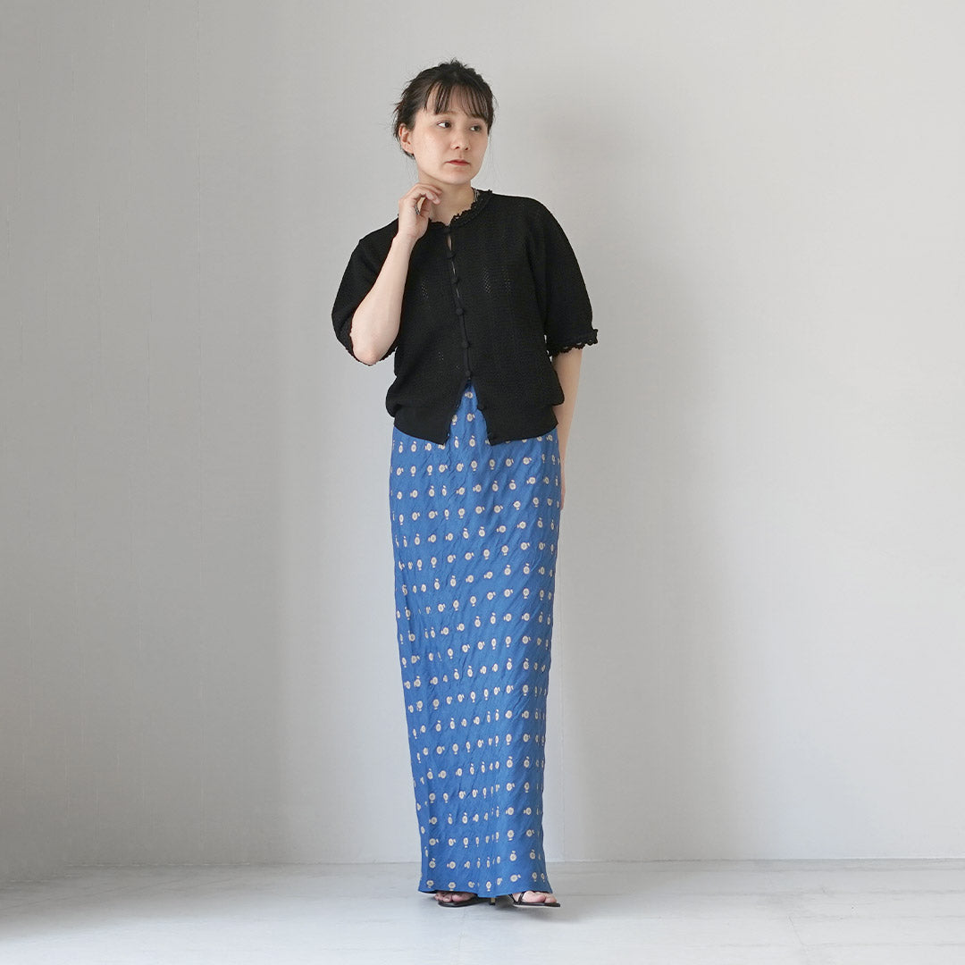 SHINZONE(シンゾーン) メッシュ レース ニット カーディガン 26SMSNI07