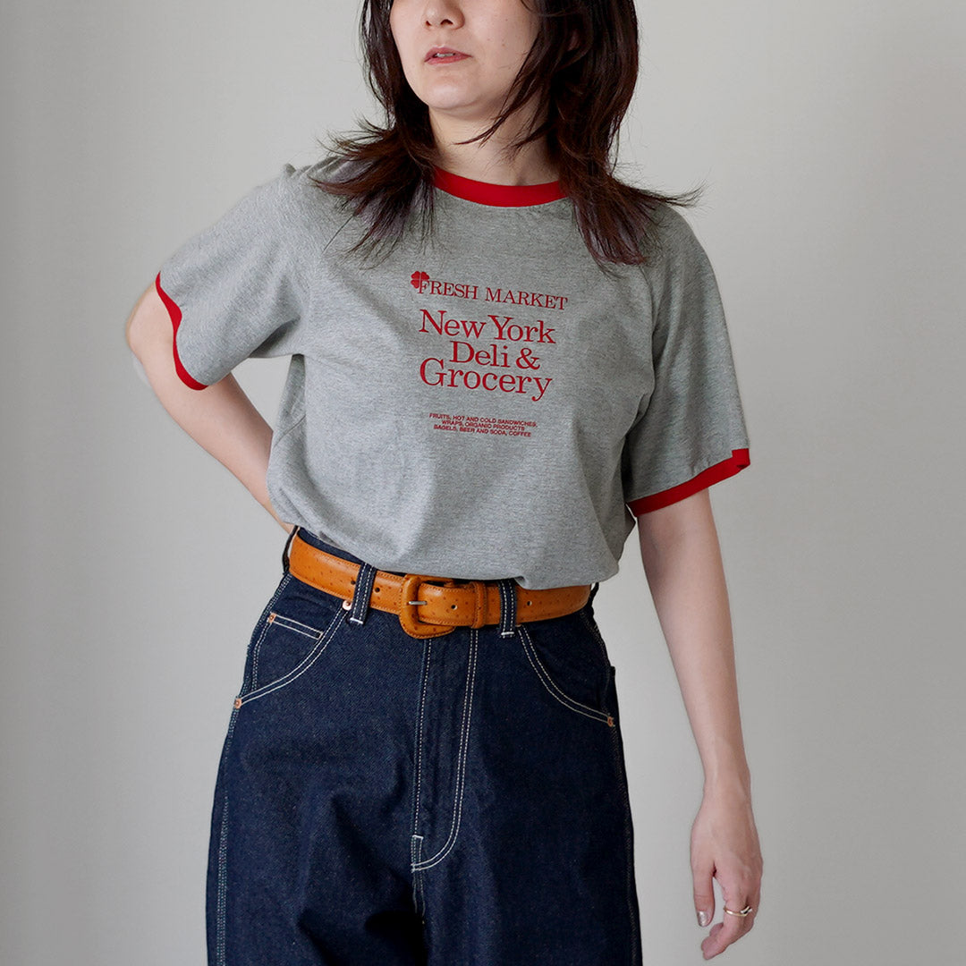 SHINZONE(シンゾーン) フレッシュマーケット リンガー Tシャツ 26SMSCU12 日本製
