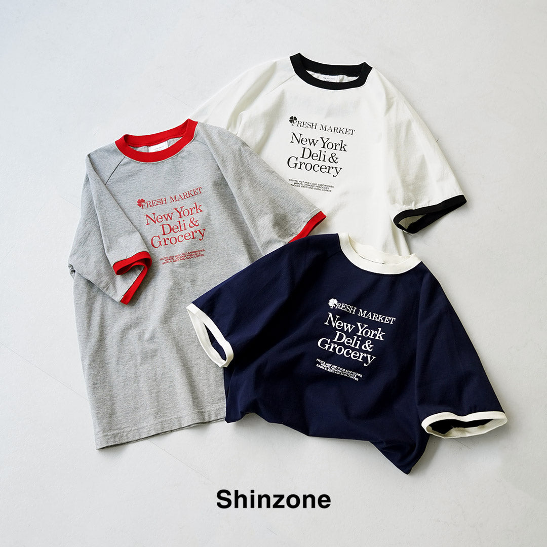 SHINZONE(シンゾーン) フレッシュマーケット リンガー Tシャツ 26SMSCU12 日本製