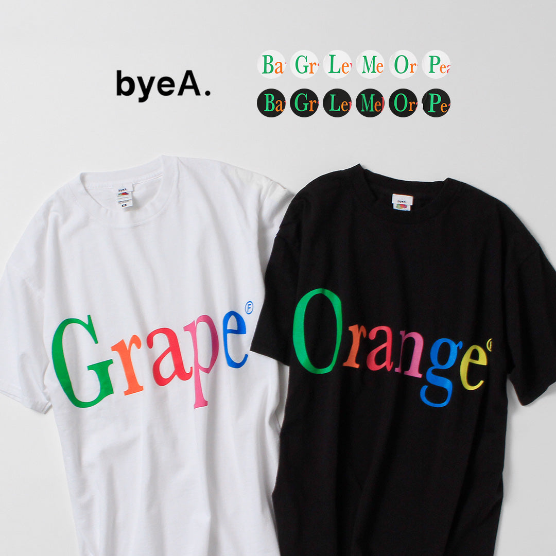 BYE A(バイエー) ノットアップル Tシャツ