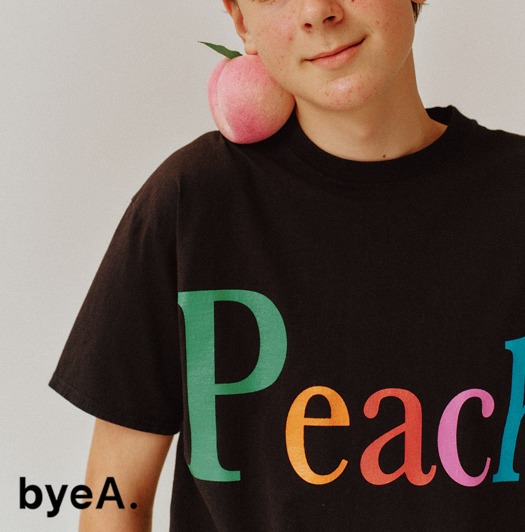 BYE A(バイエー) ノットアップル Tシャツ