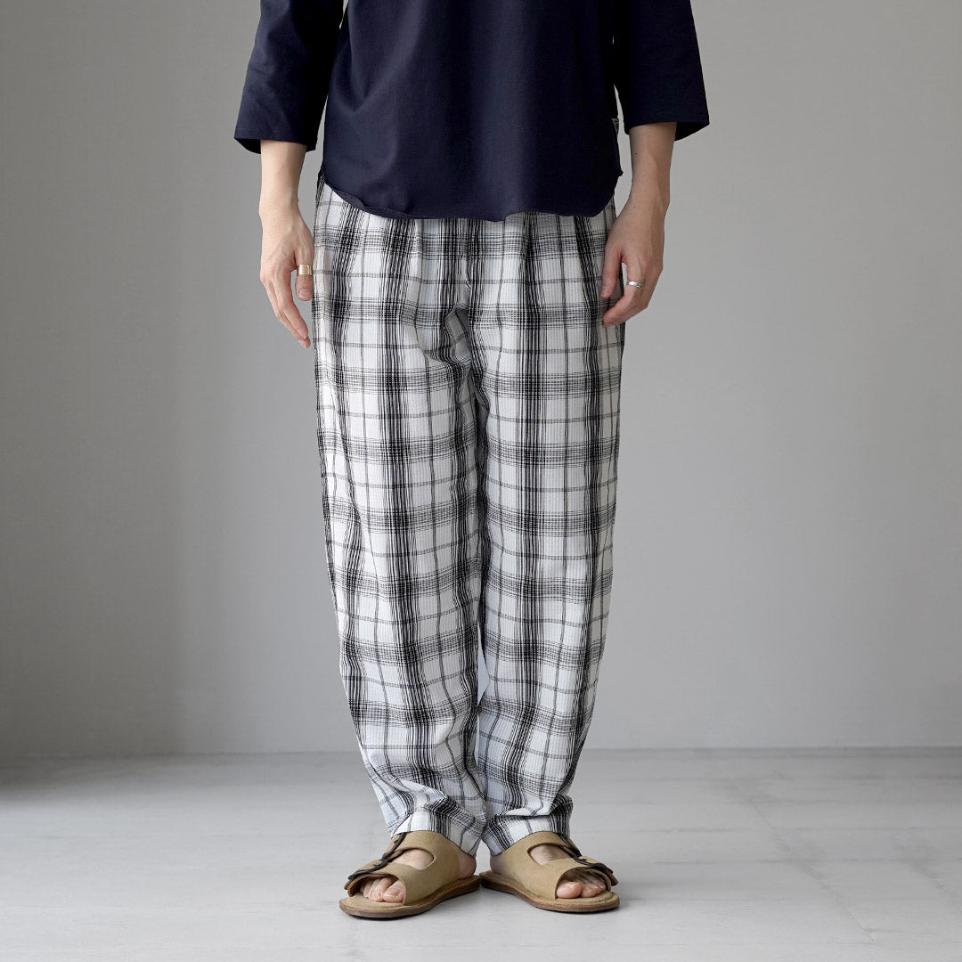 BURLAP OUTFITTER(バーラップアウトフィッター) シアサッカー チェック トラックパンツ