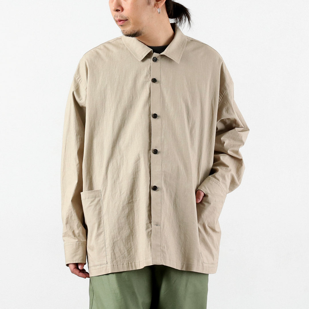 BASISBROEK(バージスブルック) オルガン コットンリネン シャツジャケット 日本製