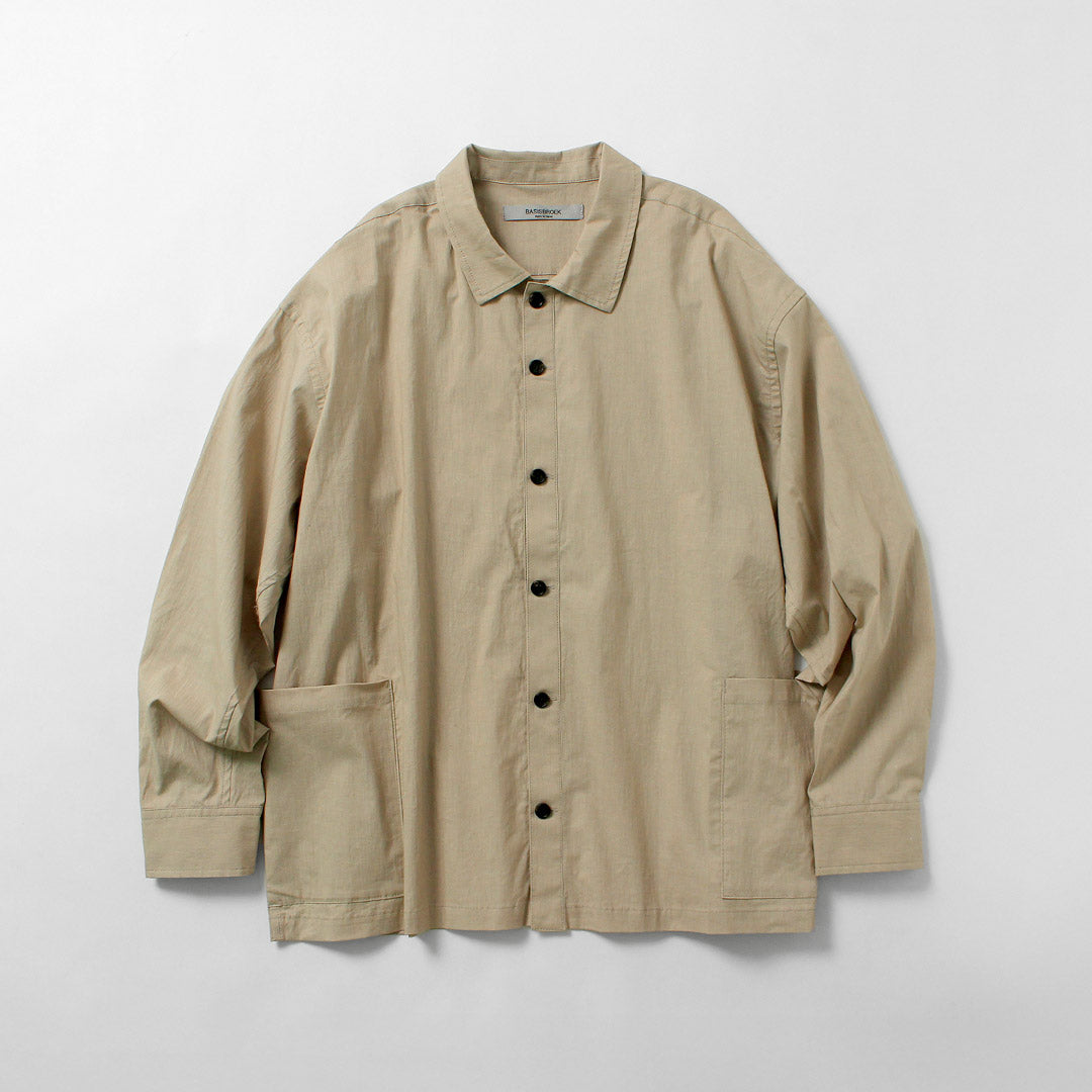 BASISBROEK(バージスブルック) オルガン コットンリネン シャツジャケット 日本製