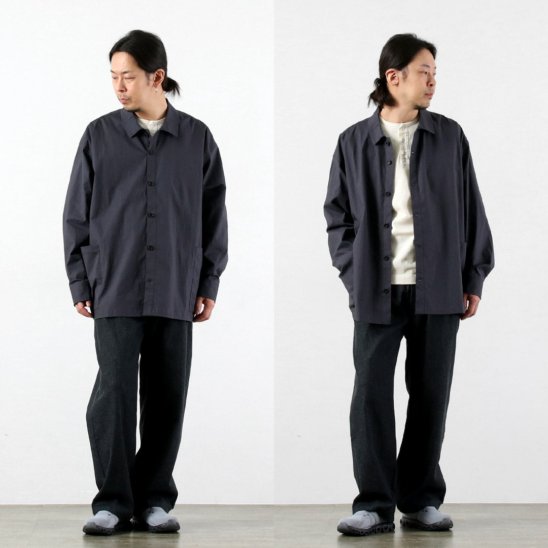 BASISBROEK(バージスブルック) オルガン コットンリネン シャツジャケット 日本製