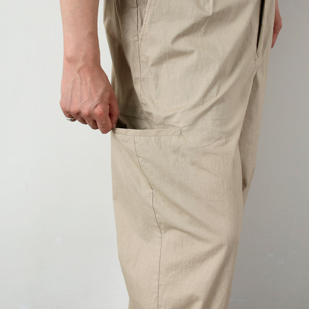 BASISBROEK(バージスブルック) ウィスケン コットンリネン タックパンツ 日本製