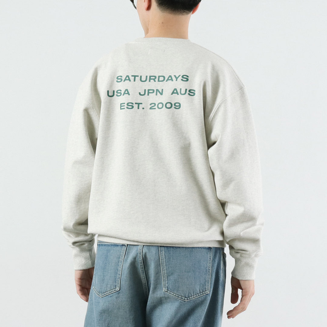 SATURDAYS NYC(サタデーズ ニューヨークシティ) バワリー インターナショナル クルー スウェット