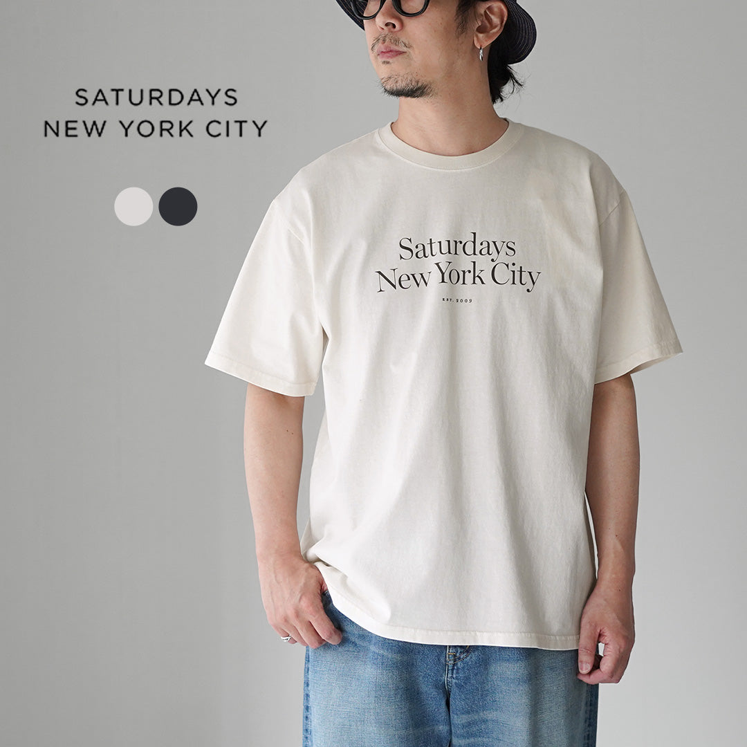 SATURDAYS NYC(サタデーズ ニューヨークシティ) ミラー スタンダード ショートスリーブ Tシャツ