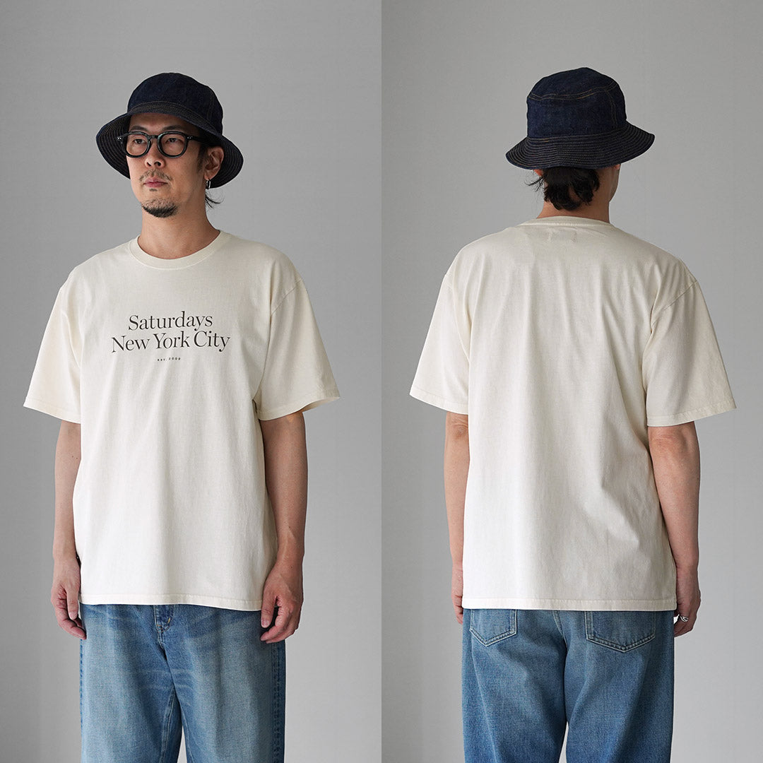 SATURDAYS NYC(サタデーズ ニューヨークシティ) ミラー スタンダード ショートスリーブ Tシャツ
