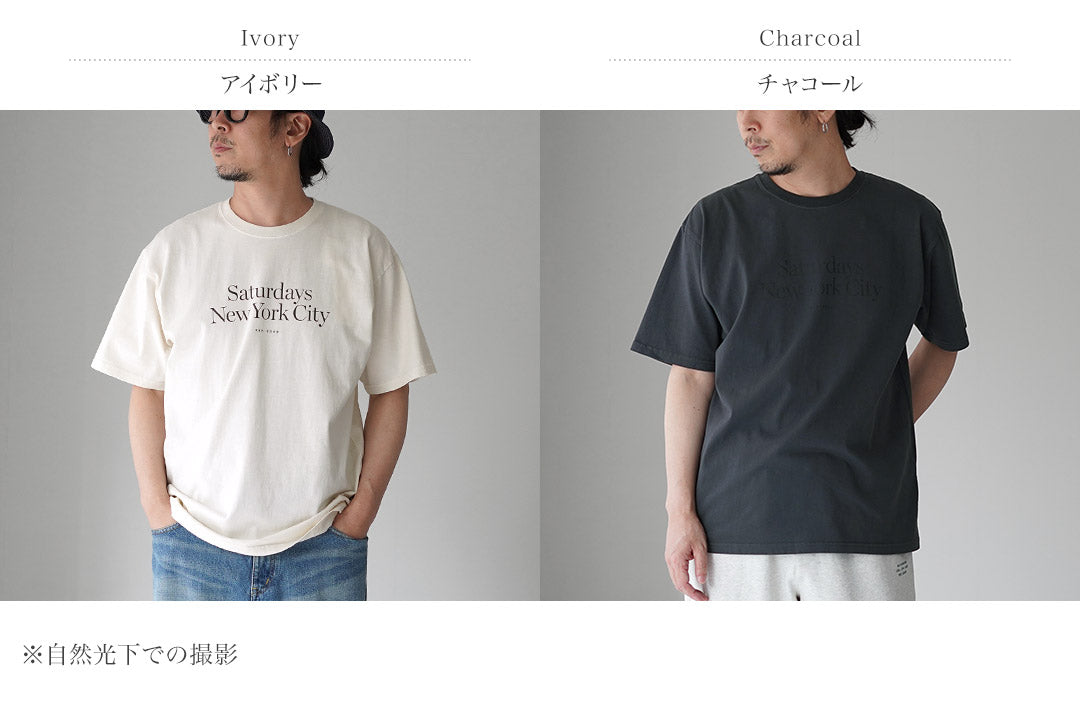 SATURDAYS NYC(サタデーズ ニューヨークシティ) ミラー スタンダード ショートスリーブ Tシャツ