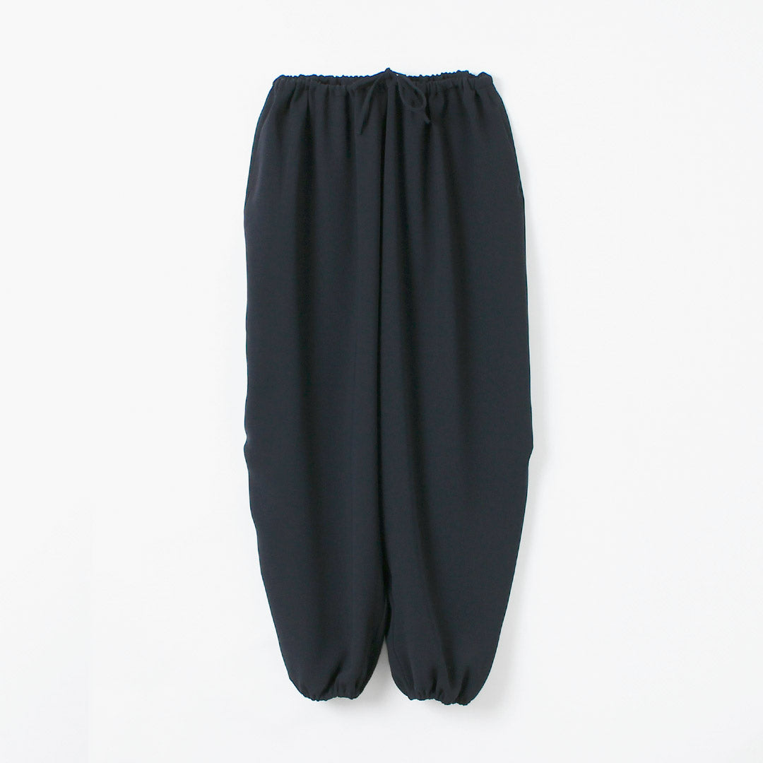 mizuiro ind（ミズイロインド） ドローストリング ヘムパンツ