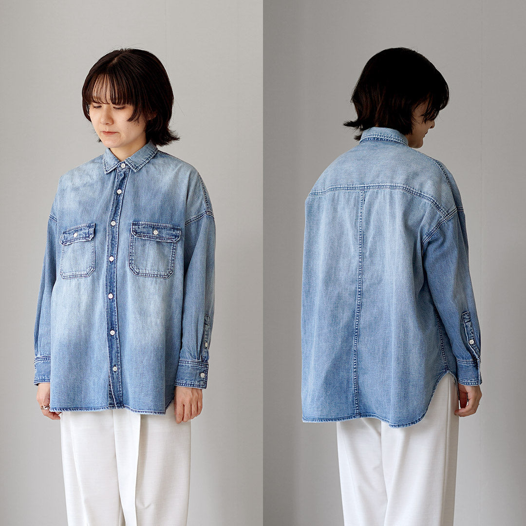 RED CARD(レッドカード) Relaxy Shirt デニム ワイドシャツ