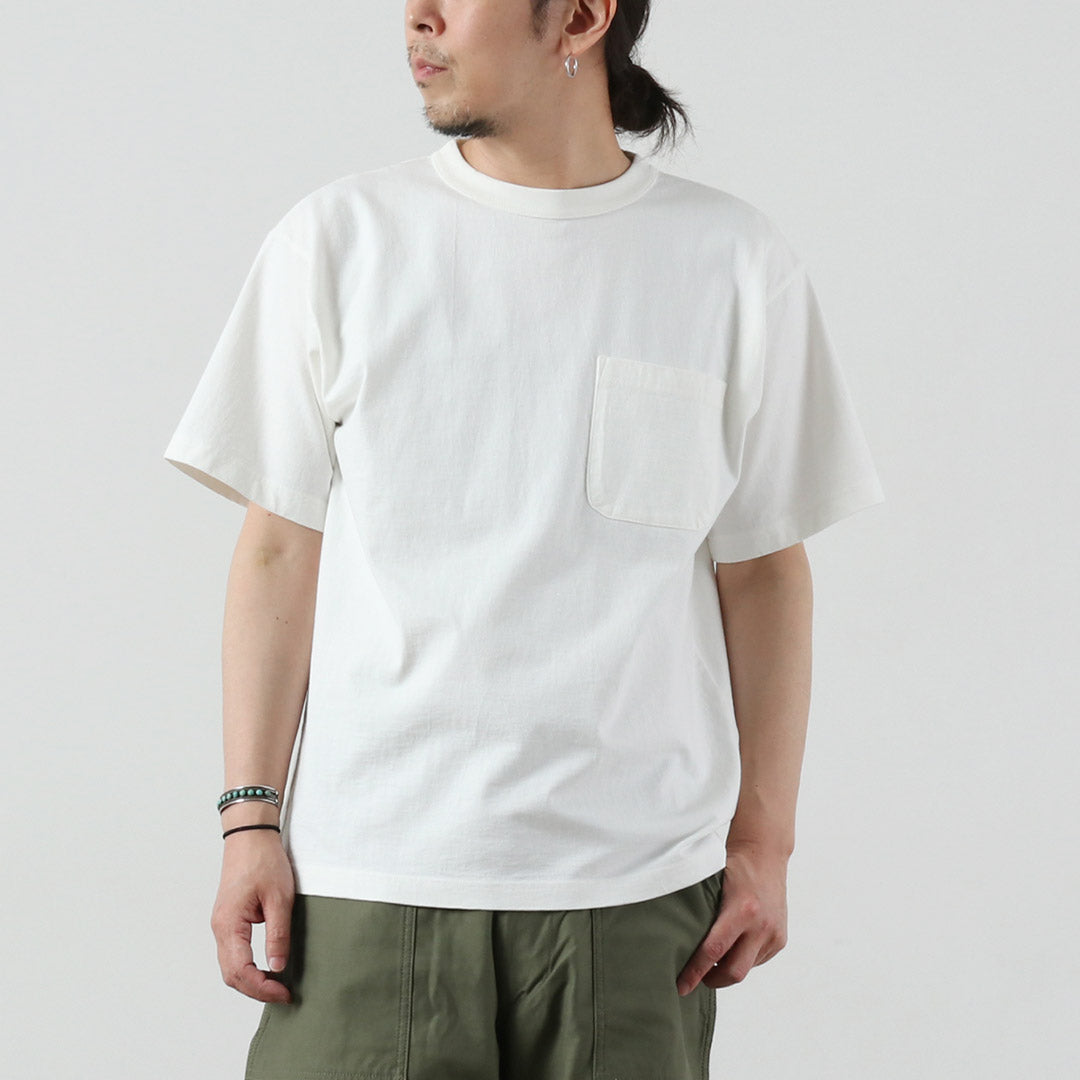 FILMELANGE(フィルメランジェ) オールデン エアスピン天竺 ポケットTシャツ 日本製