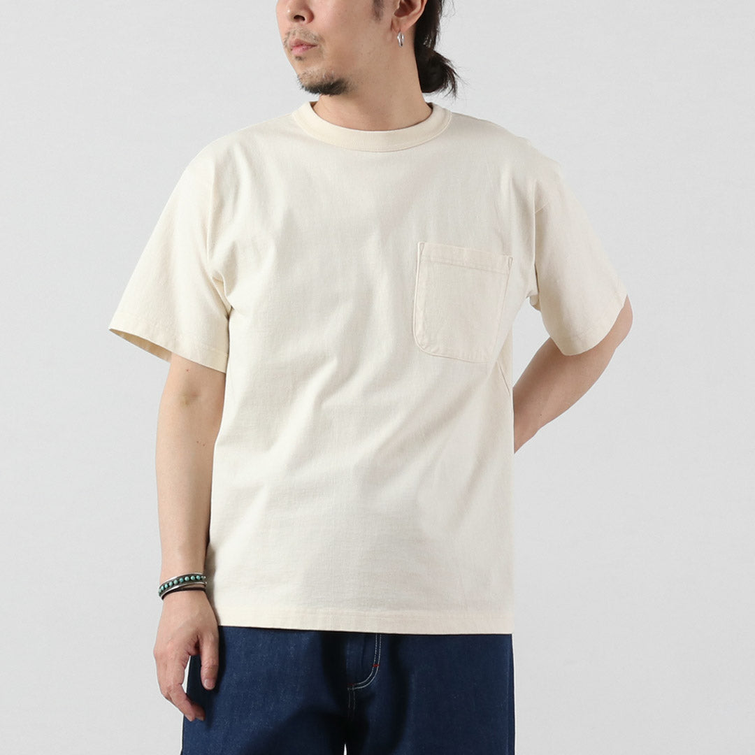 FILMELANGE(フィルメランジェ) オールデン エアスピン天竺 ポケットTシャツ 日本製
