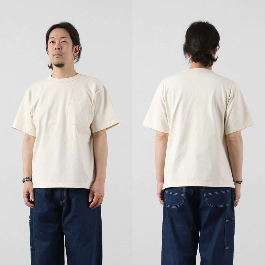 FILMELANGE(フィルメランジェ) オールデン エアスピン天竺 ポケットTシャツ 日本製