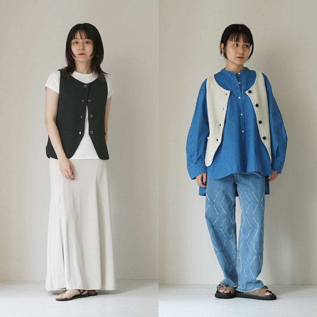 YENN(イェン) ボートネック ニットベスト