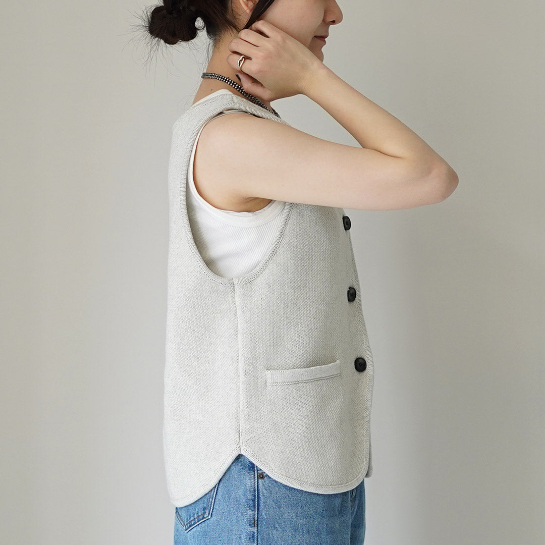 YENN(イェン) ボートネック ニットベスト