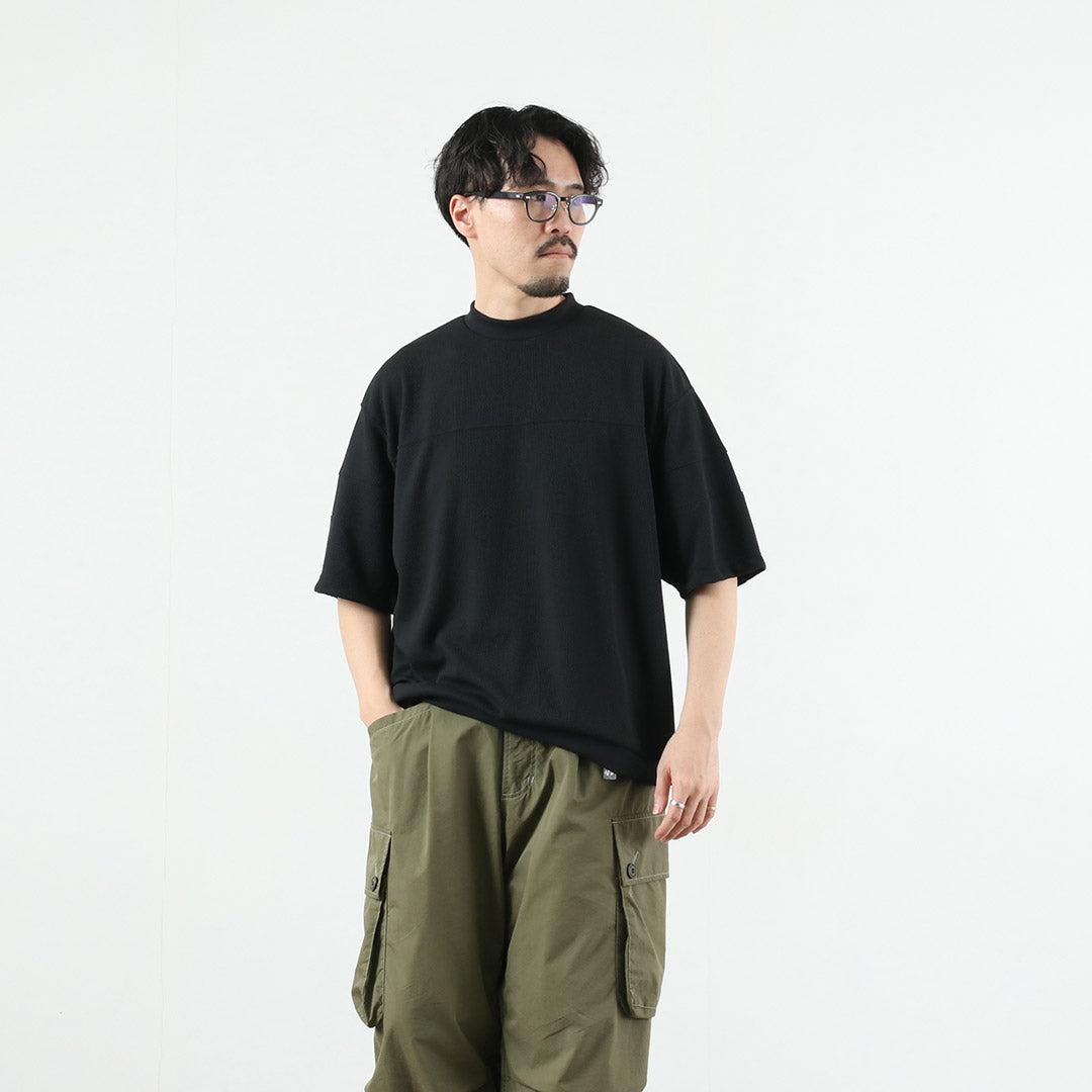 RAG(ラグ) クイックドライ ワッフル フットボールTシャツ 日本製