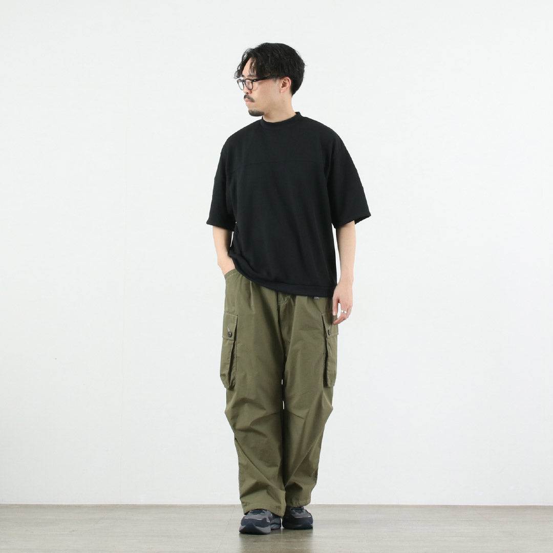 RAG(ラグ) クイックドライ ワッフル フットボールTシャツ 日本製