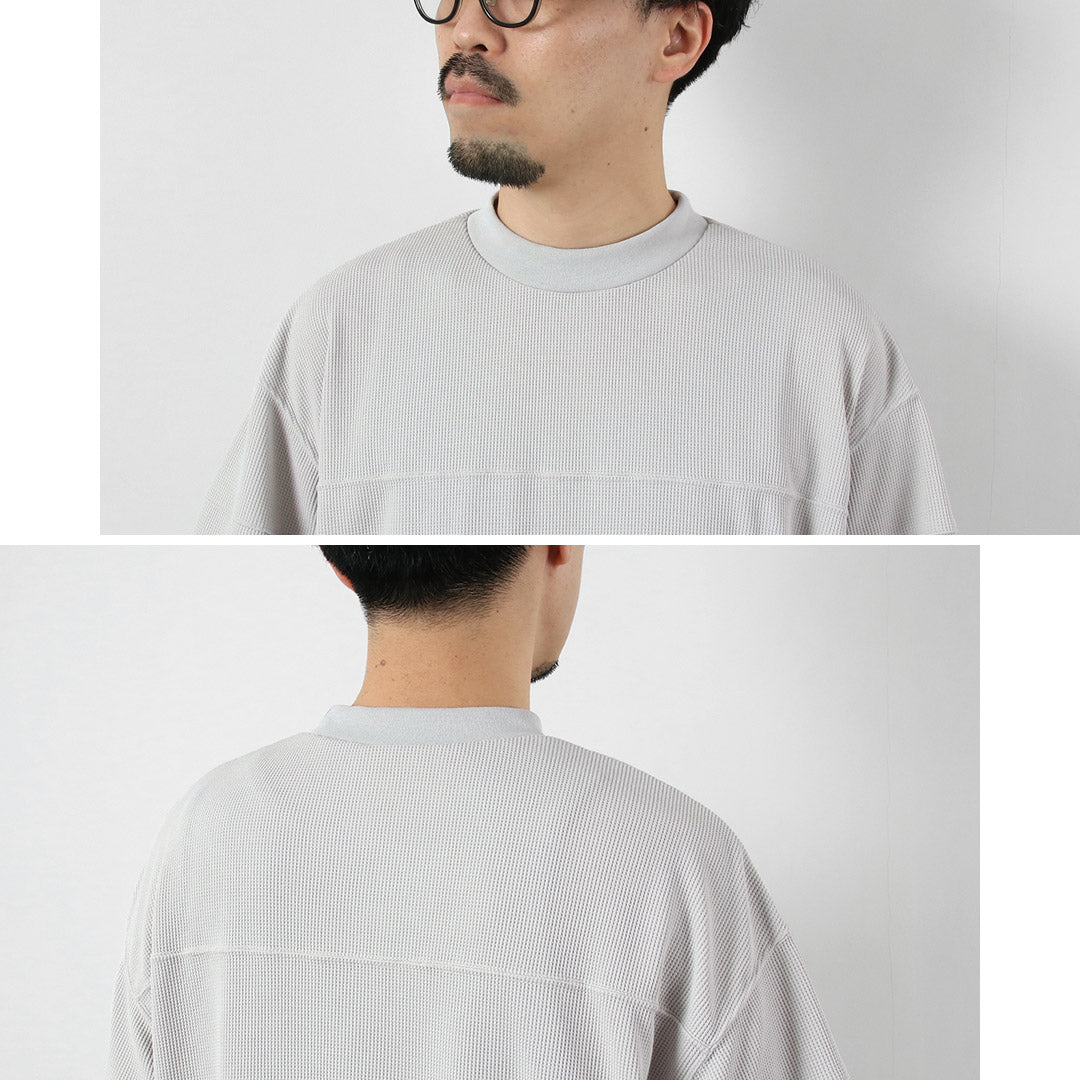 RAG(ラグ) クイックドライ ワッフル フットボールTシャツ 日本製