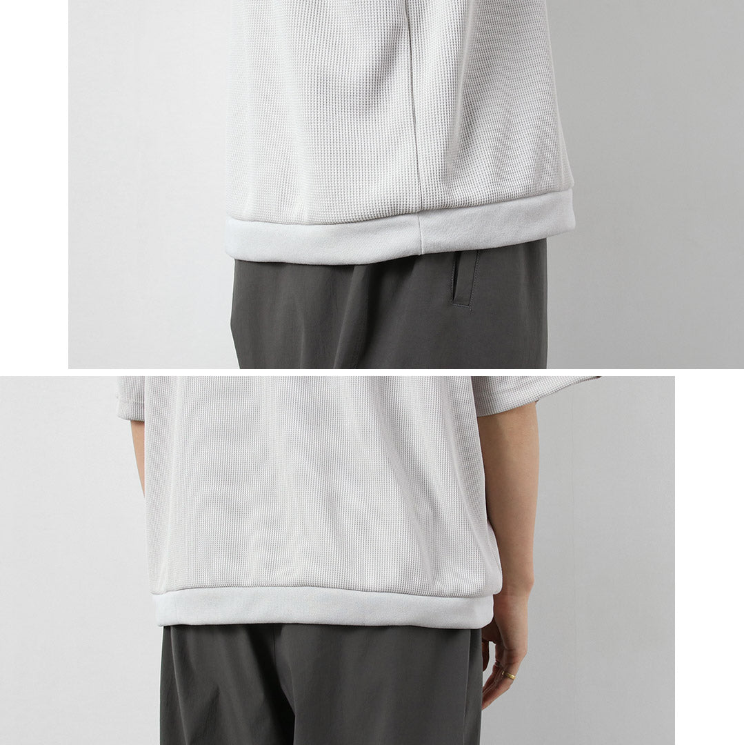 RAG(ラグ) クイックドライ ワッフル フットボールTシャツ 日本製