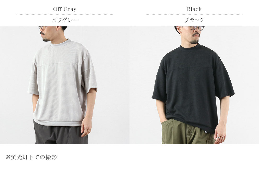 RAG(ラグ) クイックドライ ワッフル フットボールTシャツ 日本製