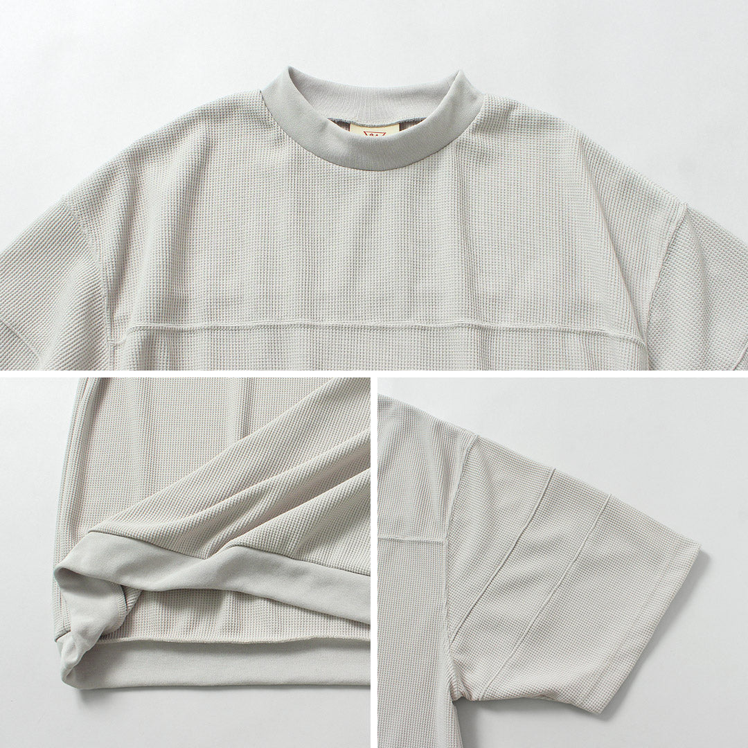 RAG(ラグ) クイックドライ ワッフル フットボールTシャツ 日本製