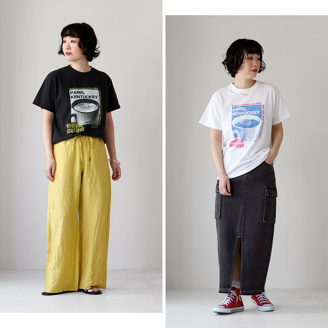 TRICOMER(トリコメル) PARIS,KENTUCKY プリントTシャツ