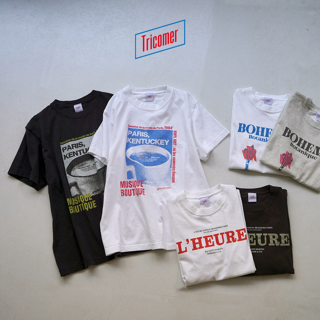 TRICOMER(トリコメル) PARIS,KENTUCKY プリントTシャツ