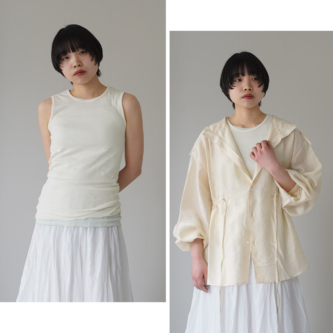 TUMUGU(ツムグ) スフレランダムテレコ タンクトップ 日本製