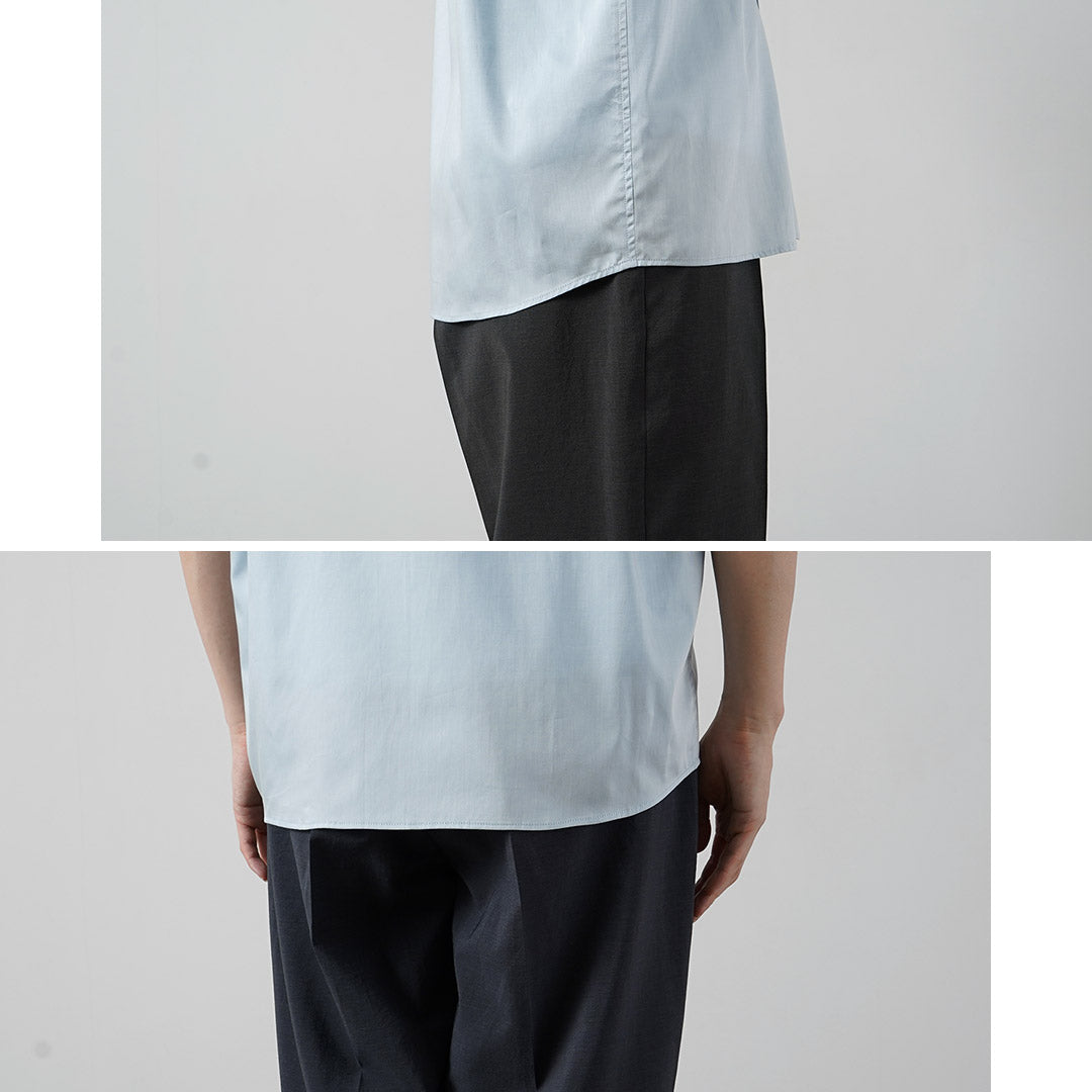RE MADE IN TOKYO JAPAN(アールイー) 200番双糸 シャンブレーツイル 半袖 CPOシャツ 日本製 /