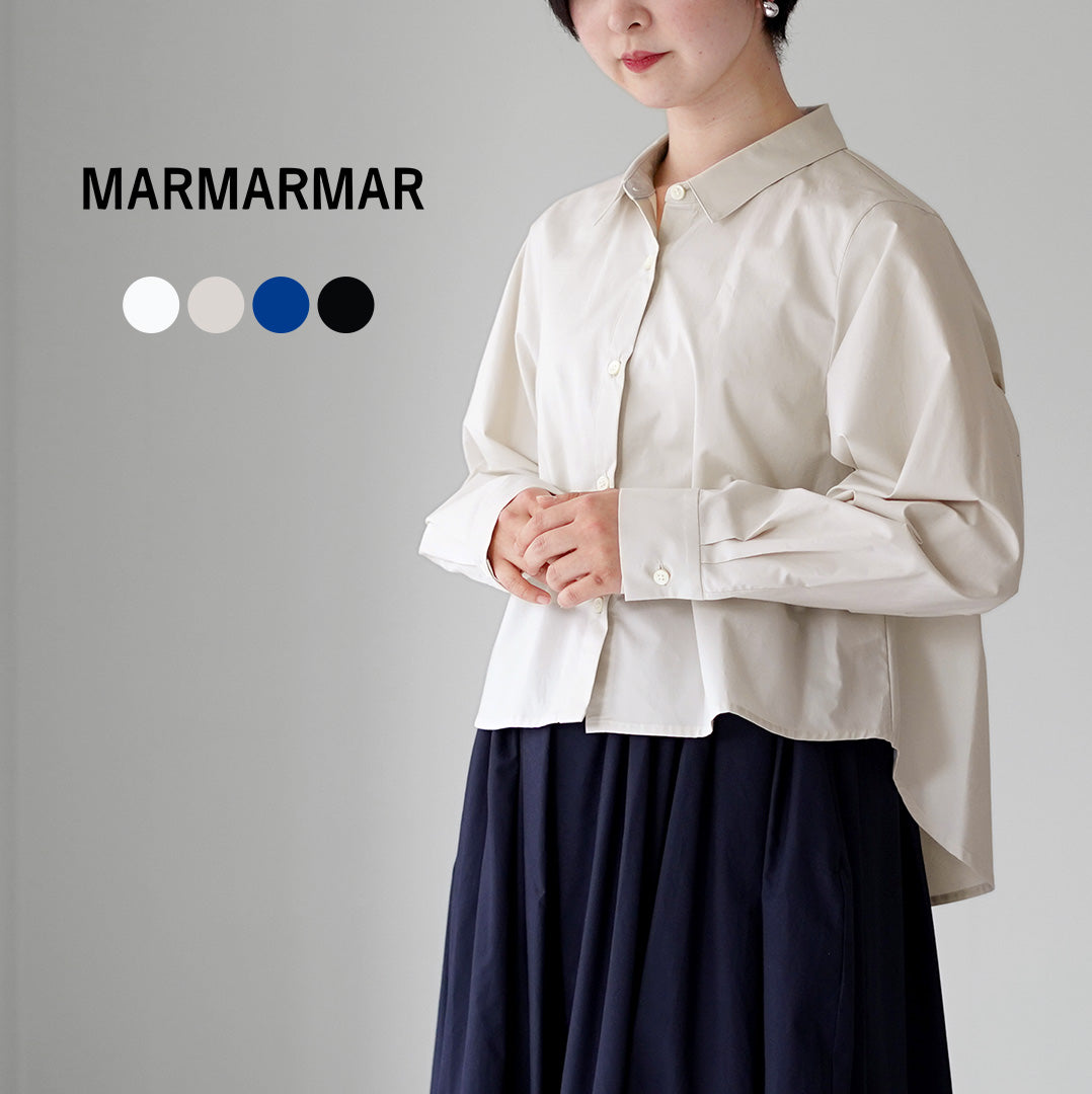 MARMARMAR(マーマーマー) ショートバック フリルシャツ 日本製