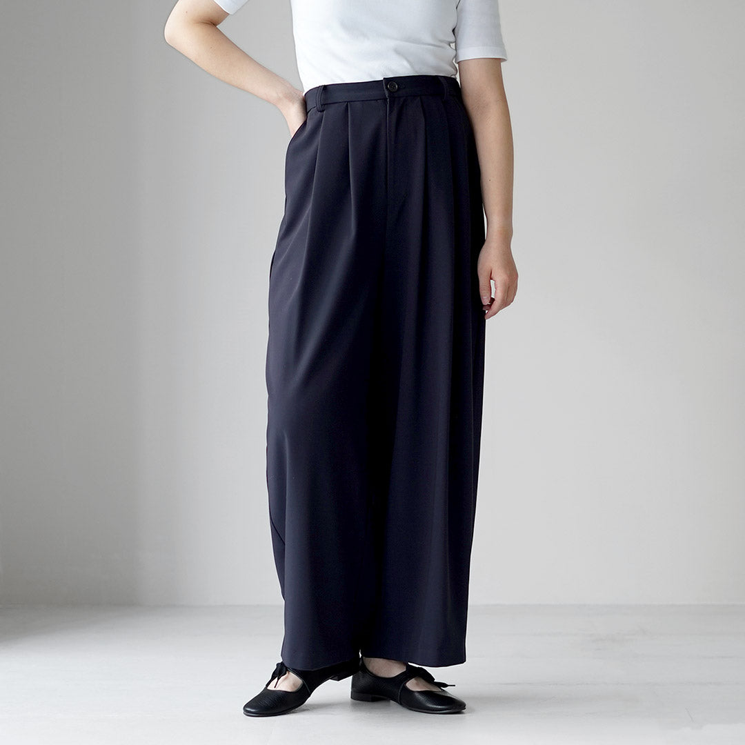 MARMARMAR(マーマーマー) ハイウエスト ワイドトラウザー パンツ 日本製
