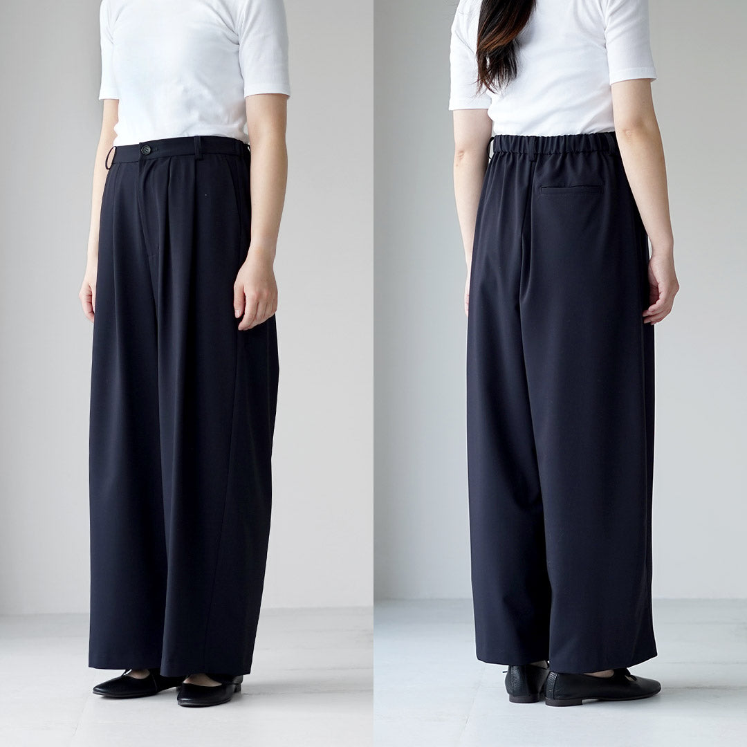 MARMARMAR(マーマーマー) ハイウエスト ワイドトラウザー パンツ 日本製