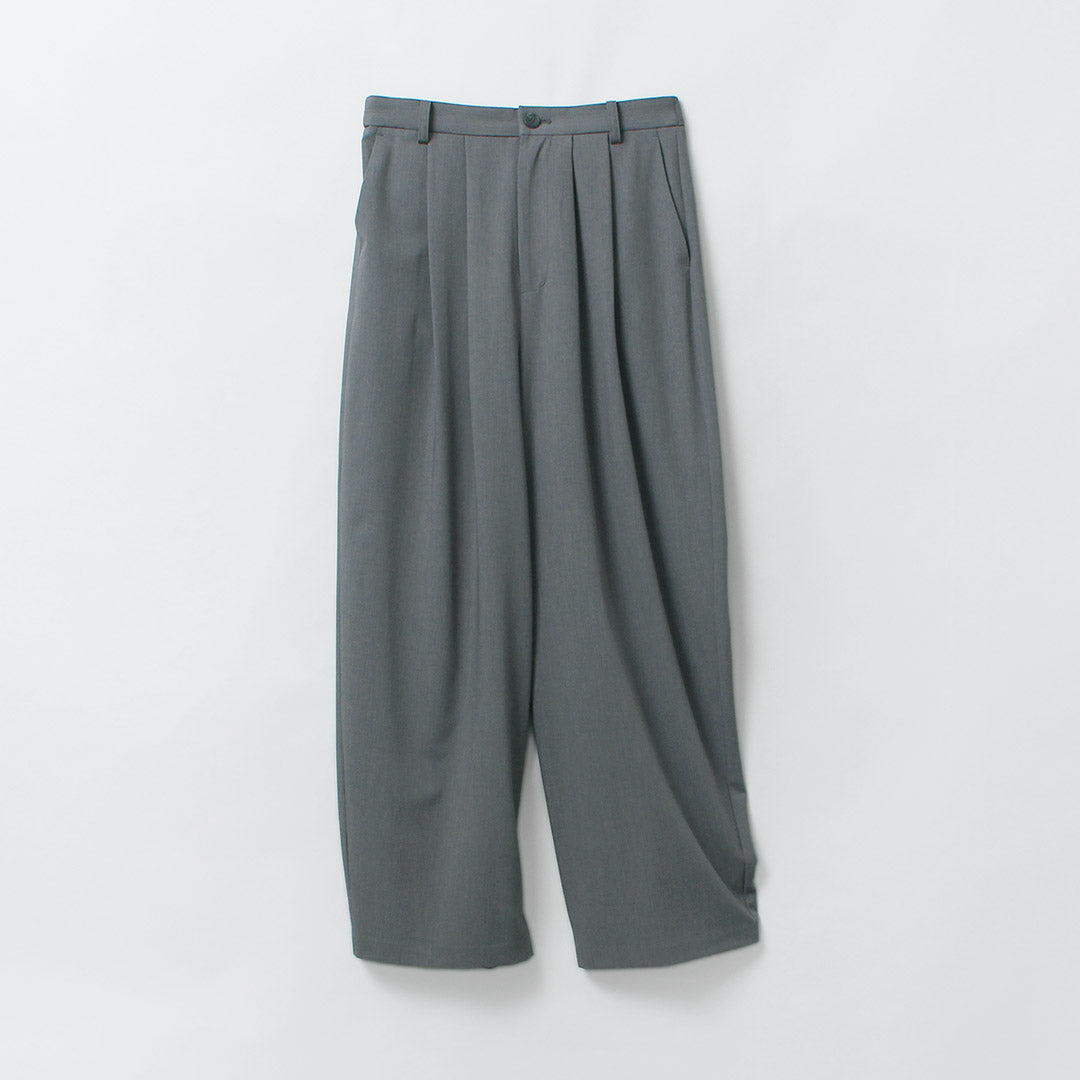 MARMARMAR(マーマーマー) ハイウエスト ワイドトラウザー パンツ 日本製