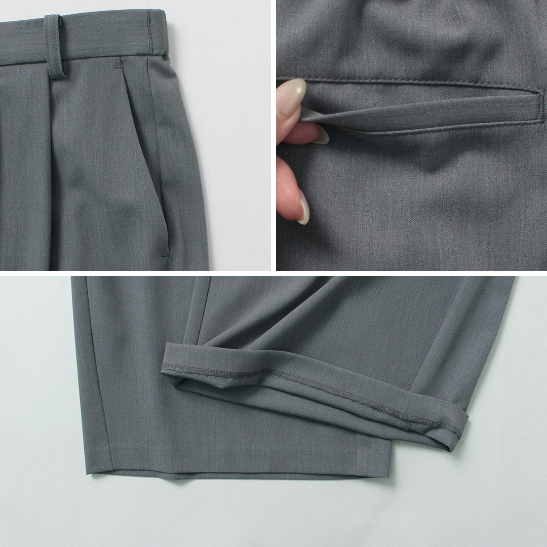 MARMARMAR(マーマーマー) ハイウエスト ワイドトラウザー パンツ 日本製