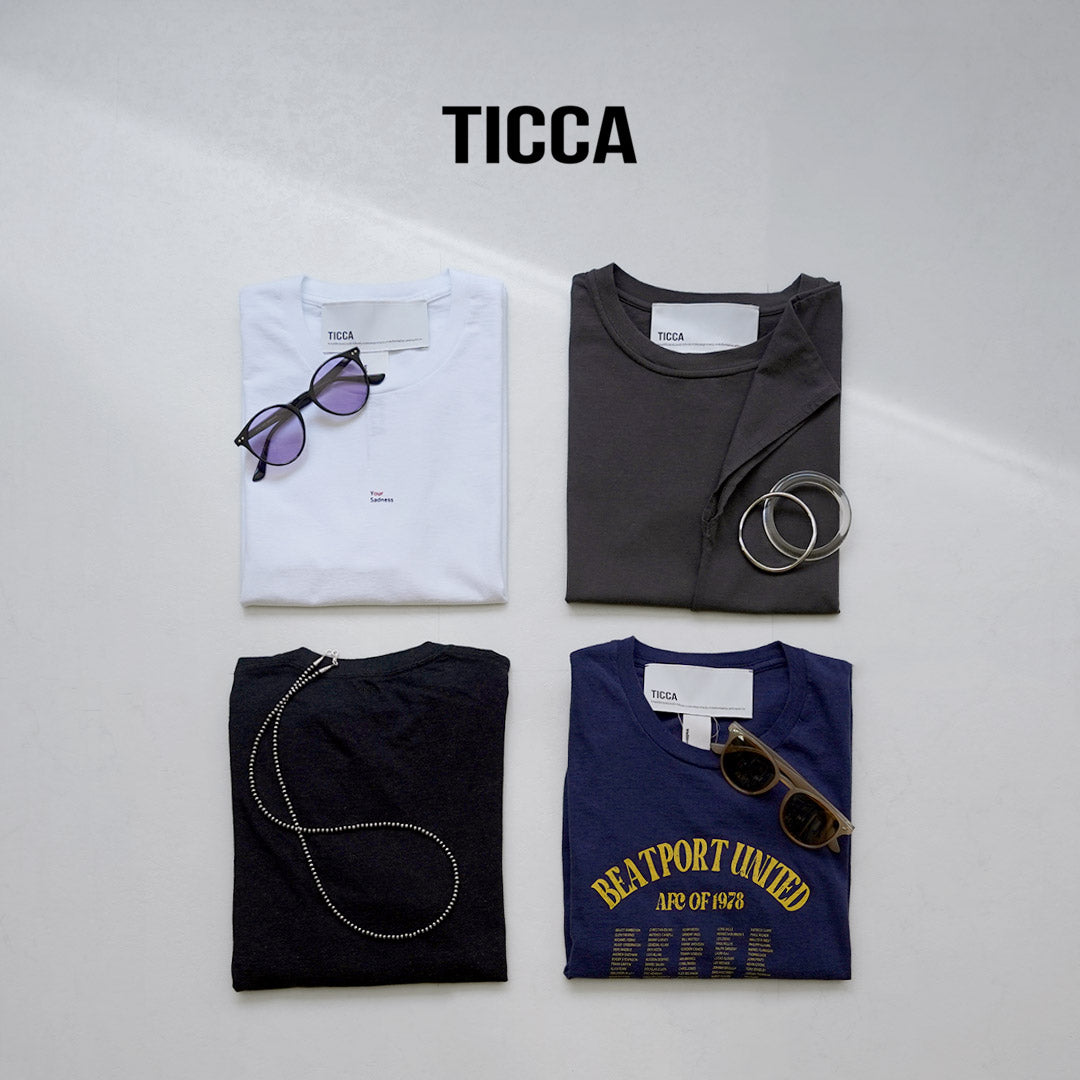 TICCA(ティッカ) エンブロイダリーTシャツ 日本製