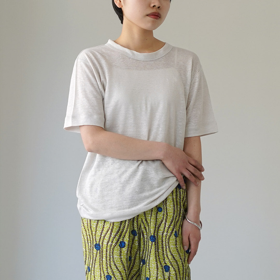 MAO MADE(マオメイド) ベルギーリネン ハーフスリーブ スタンダードTシャツ 日本製