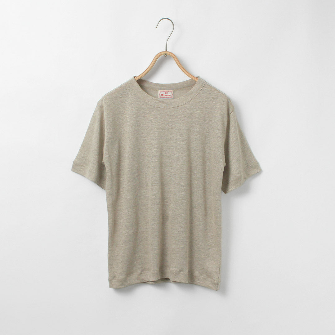 MAO MADE(マオメイド) ベルギーリネン ハーフスリーブ スタンダードTシャツ 日本製