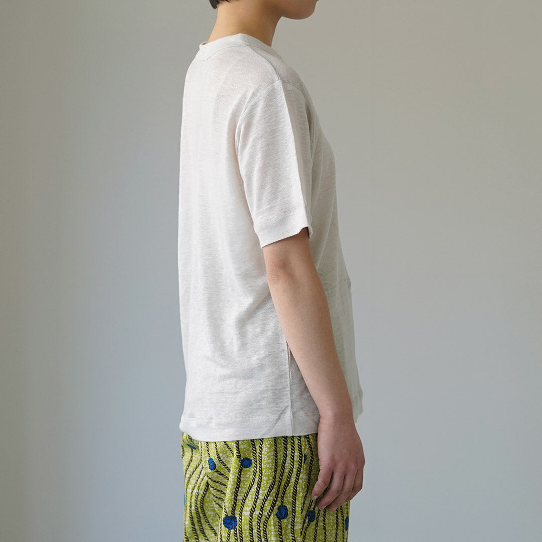 MAO MADE(マオメイド) ベルギーリネン ハーフスリーブ スタンダードTシャツ 日本製