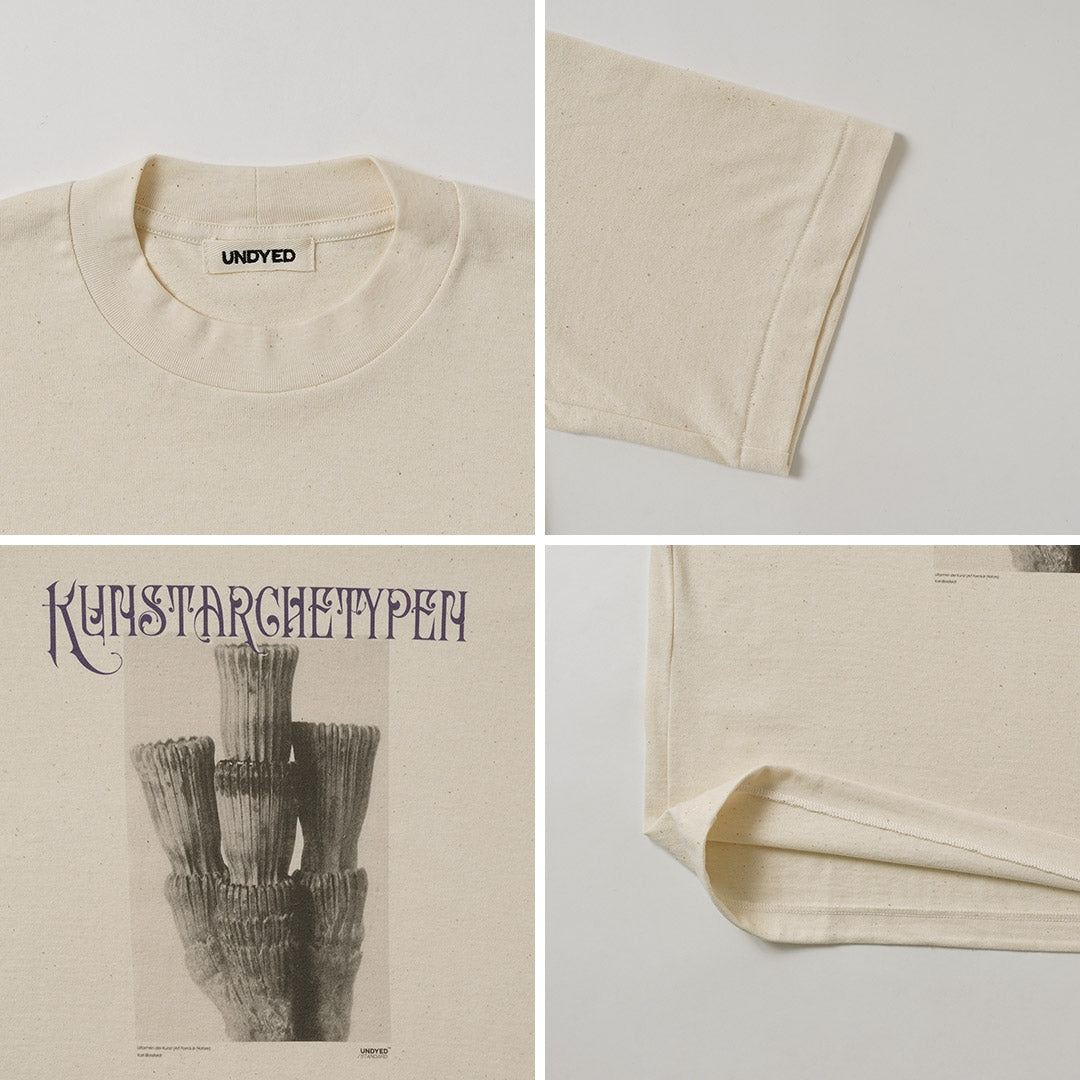 UNDYED(アンダイド) カール・ブロスフェルト プリントTシャツ