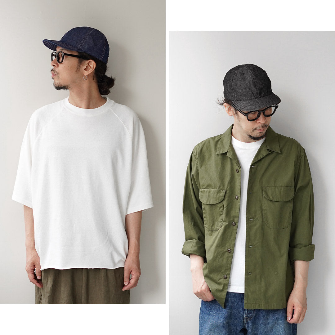 HIGHER(ハイアー) 別注 コットンリネン シャンブレー キャップ 日本製