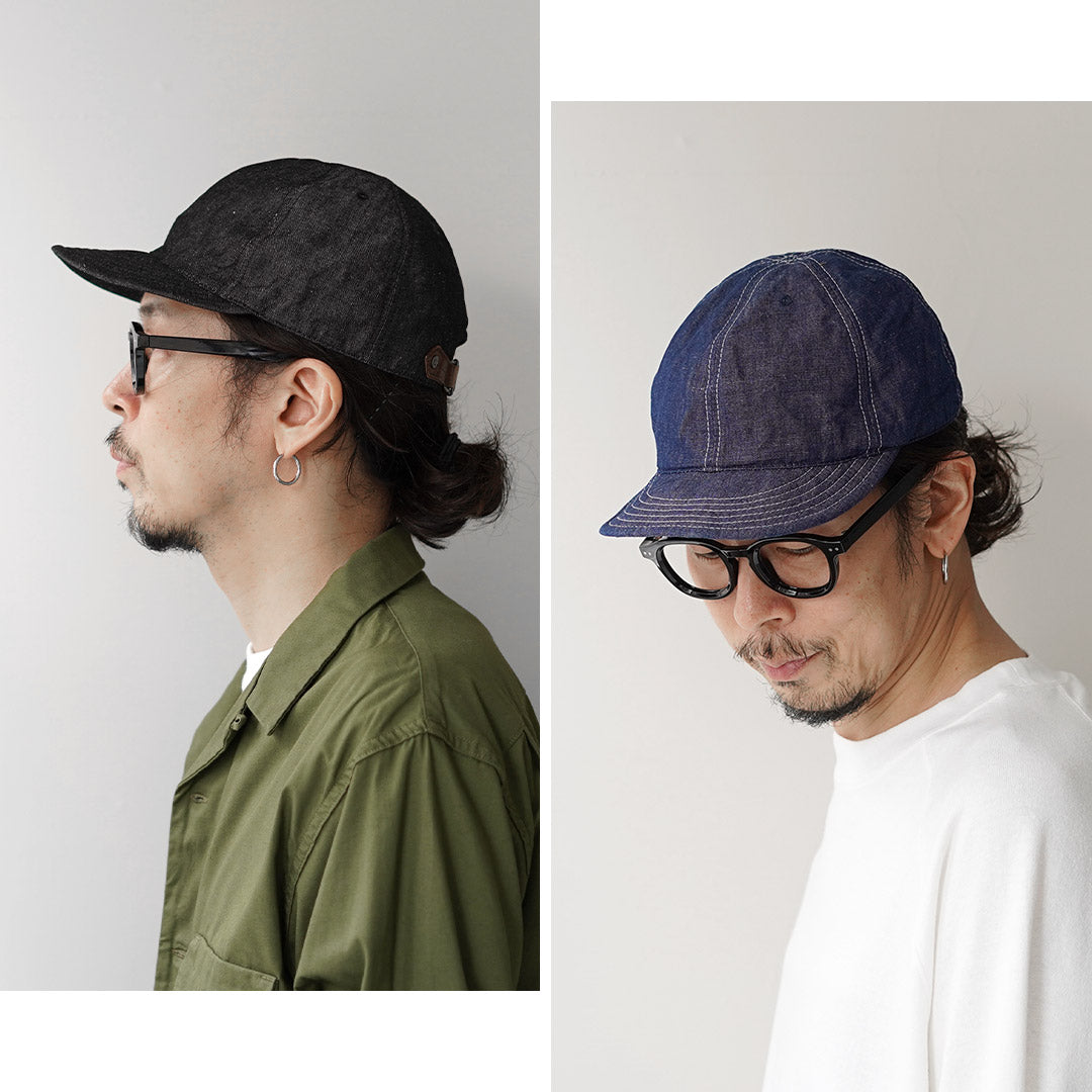 HIGHER(ハイアー) 別注 コットンリネン シャンブレー キャップ 日本製