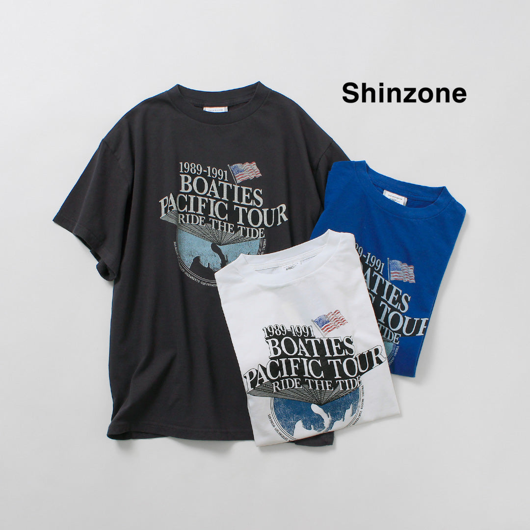 SHINZONE(シンゾーン) ボーティーズ ツアー Tシャツ 26MMSCU08 日本製