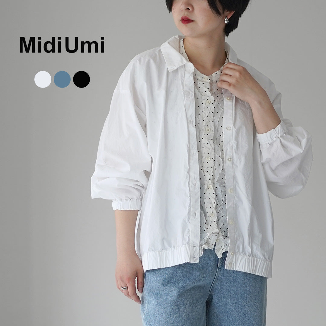 MIDIUMI(ミディウミ) ワイドシャツ ブルゾン 日本製