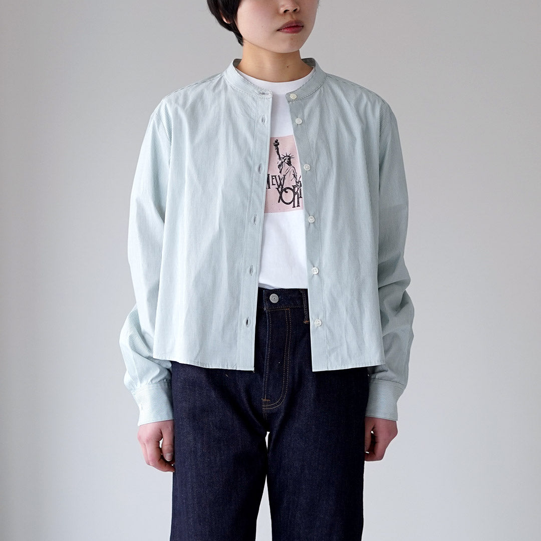 MIDIUMI(ミディウミ) パターン ショートシャツ 日本製