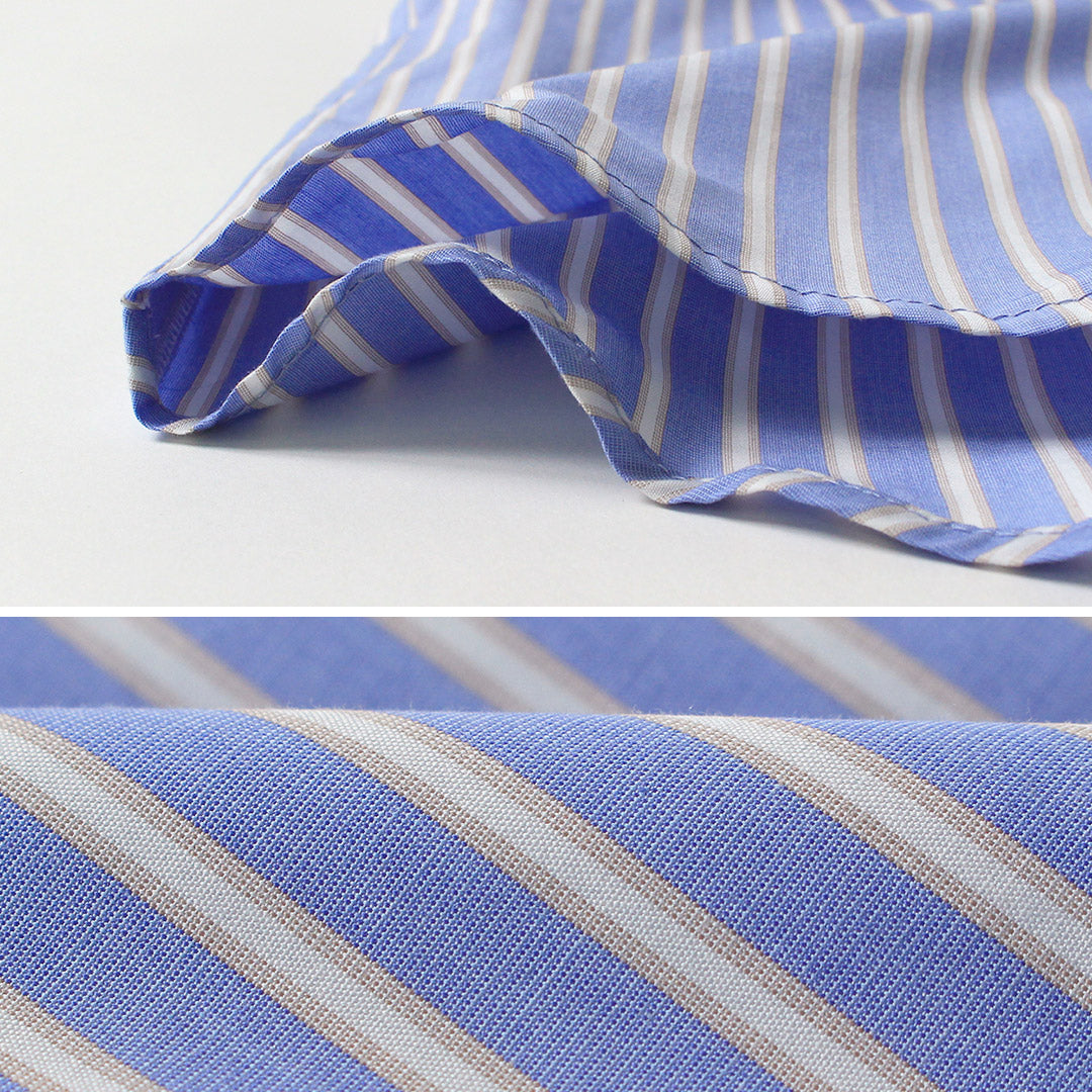 MIDIUMI(ミディウミ) パターン ショートシャツ 日本製