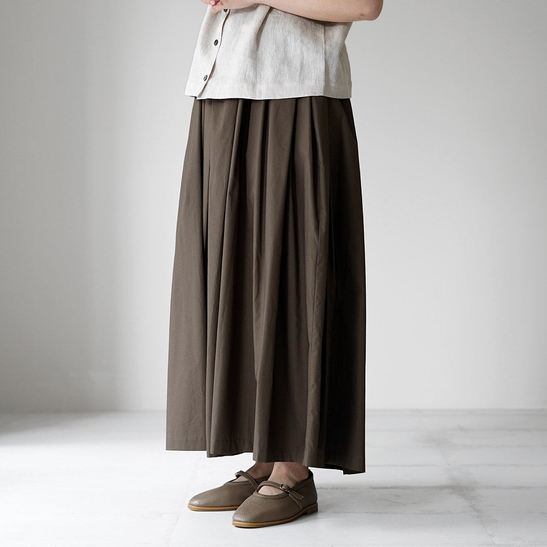 mizuiro ind(ミズイロインド) ボリュームフレア パンツ 日本製