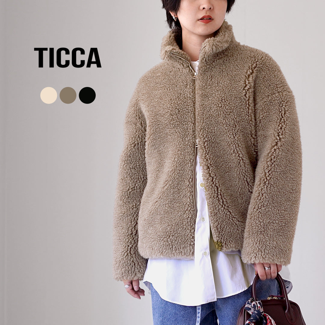 TICCA(ティッカ) WOOLファーブルゾン 日本製